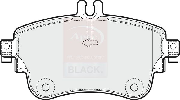 APEC Brake Pad Set, disc brake PAD1882B