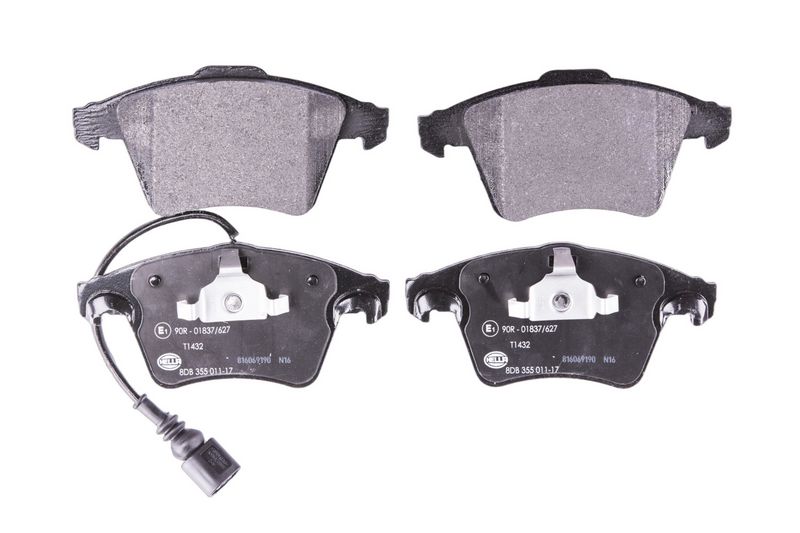Piduriklotsi komplekt, ketaspidur HELLA 8DB355011-171