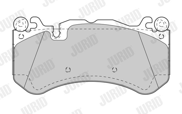 JURID Mercedess Тормоз. колодки передній C-CLASS W204 C 63 AMG 08-14, E-CLASS W212 E 63 AMG 09-15