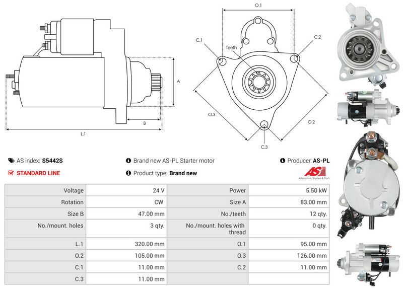 AS-PL S5442S Starter