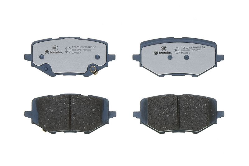 BREMBO P08001E Brake Pad Set, disc brake