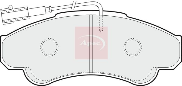 APEC Brake Pad Set, disc brake PAD1251