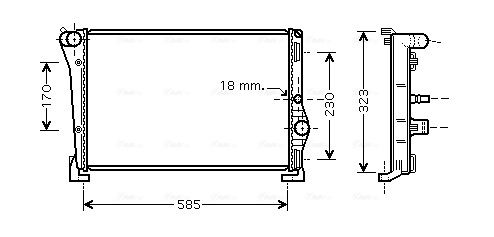 AVA QUALITY COOLING hűtő, motorhűtés LC2088