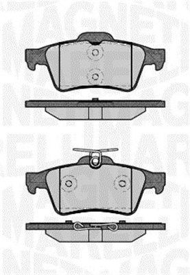 MAGNETI MARELLI fékbetétkészlet, tárcsafék 363916060821