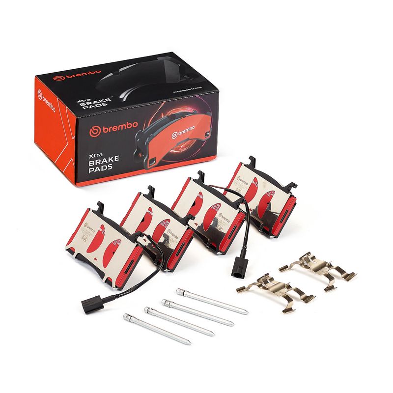 комплект спирачно феродо, дискови спирачки BREMBO