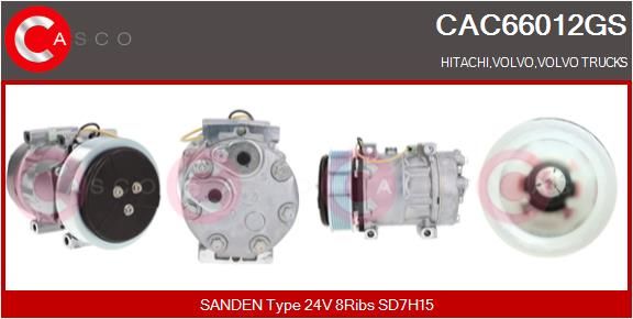 Kompresor, klimatizace CAC66012GS