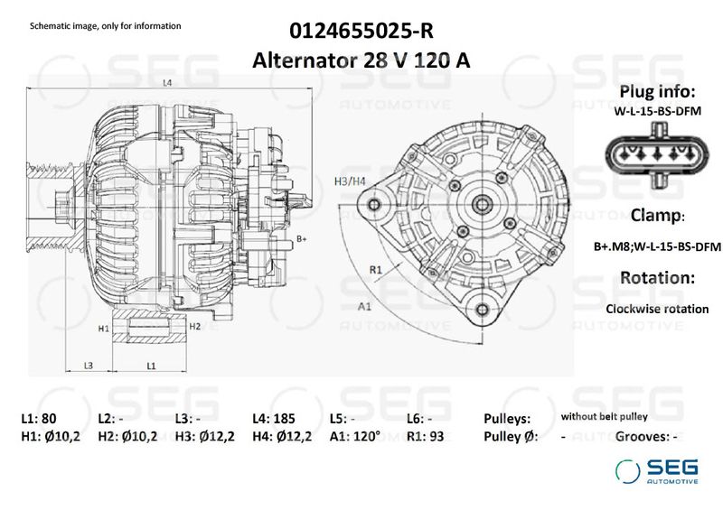 generátor 0124655025-R
