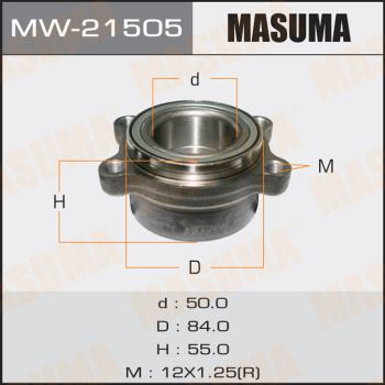 Ступица колеса заднего в сборе с подшипником Infinity FX 35 (02-08) (MW-21505) MASUMA