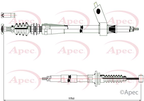 APEC Cable Pull, parking brake CAB1560