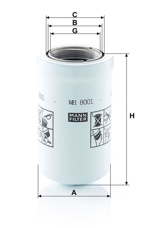 Hydraulisch filter (centrifugaal oliefilter)