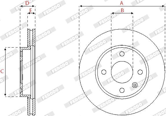 FERODO DDF2688C Brake Disc