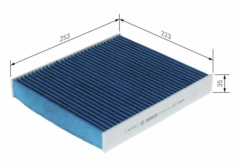 filtr topení VW s aktivním uhlím, antibakteriální 0986628639