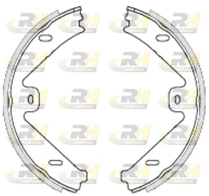 Комплект гальмівних колодок, стоянкове гальмо, Roadhouse 4754.00