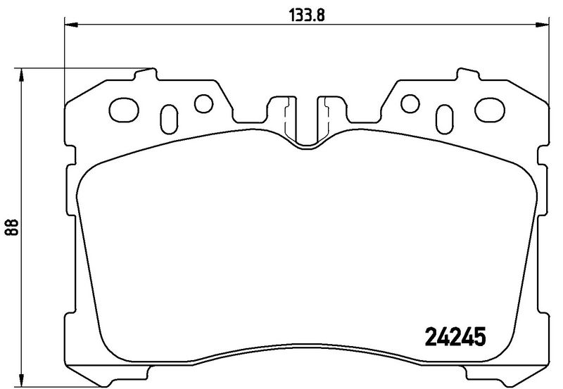 BREMBO P83075 Brake Pad Set, disc brake