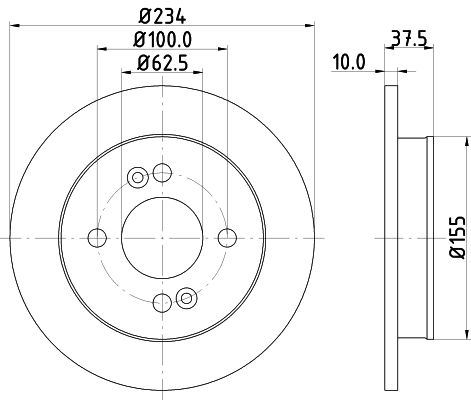 Гальмівний диск, Nisshinbo ND6077K