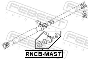 FEBEST RNCB-MAST Bearing, propshaft centre bearing