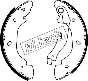 fri.tech. 1040.148 Brake Shoe Set