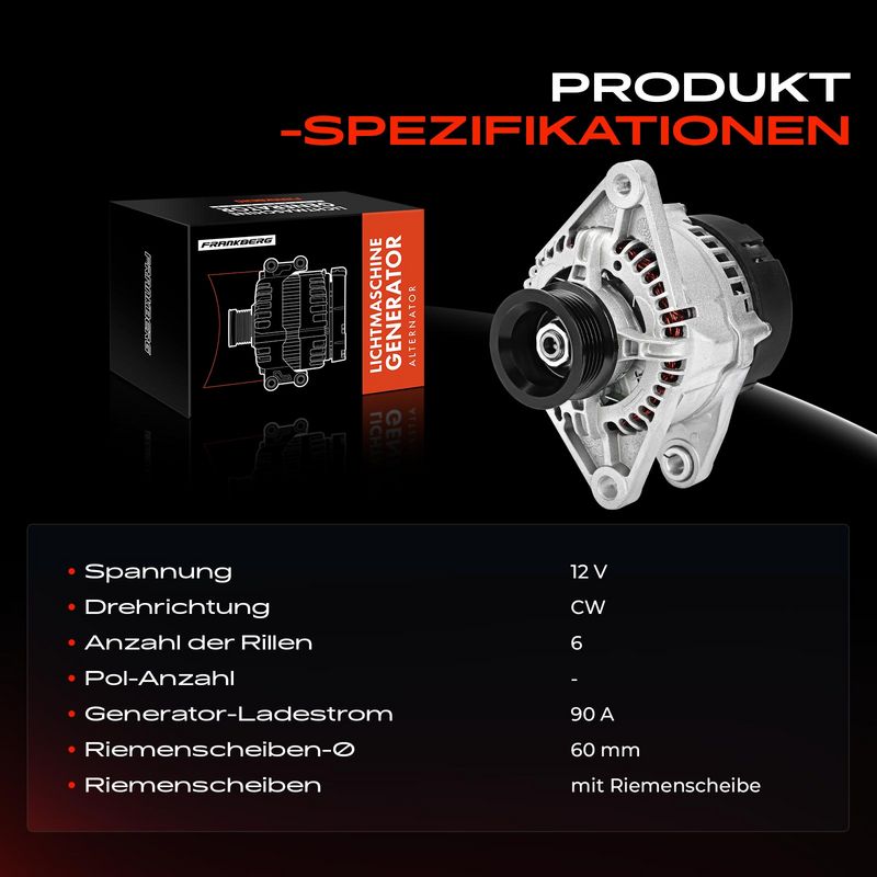 Frankberg 5481FB0001985 Alternator