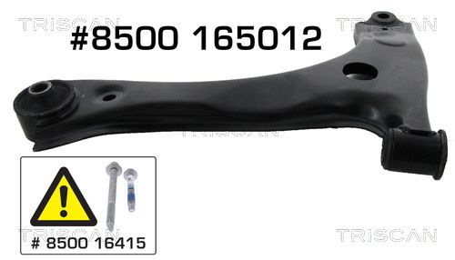 TRISCAN lengőkar, kerékfelfüggesztés 8500 165012