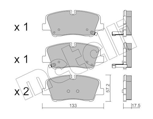 Plaquettes+de+frein+à+disque METELLI 22-1095-0