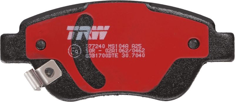 Piduriklotsi komplekt, ketaspidur, TRW GDB1700DTE