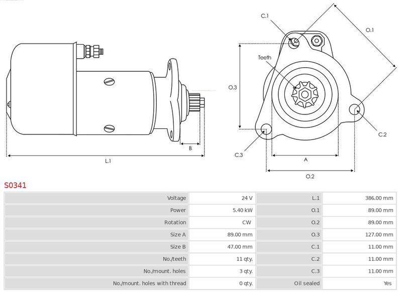 AS-PL S0341 Starter