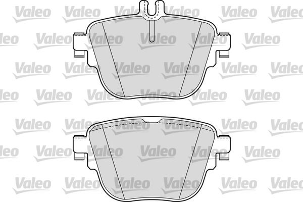 Комплект гальмівних накладок, дискове гальмо, Valeo 302308