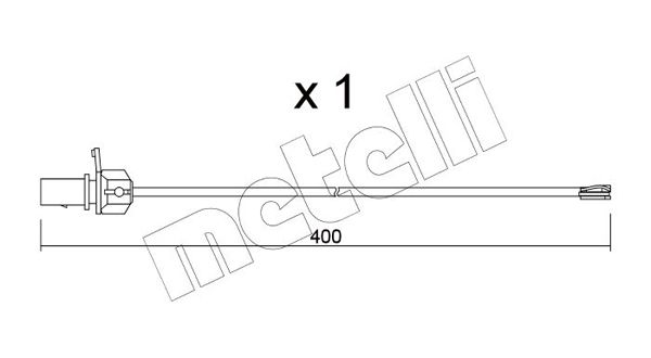 METELLI figyelmezető kontaktus, fékbetétkopás SU.347