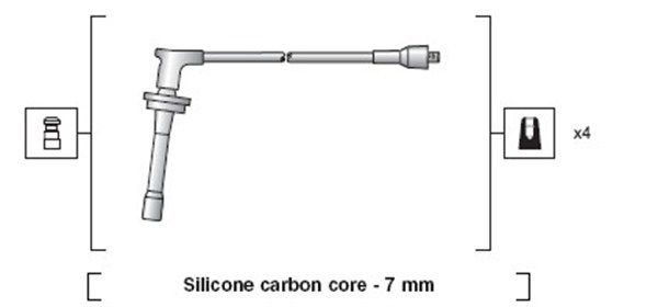 Комплект проводів високої напруги, Magneti Marelli 941318111245