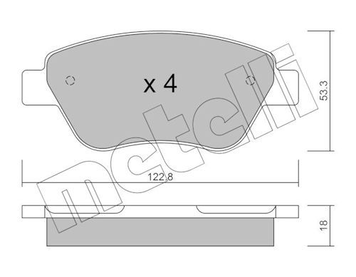 Plaquettes+de+frein+à+disque METELLI 22-0321-1
