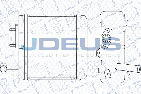 JDEUS Hőcserélő, belső tér fűtés 228M38