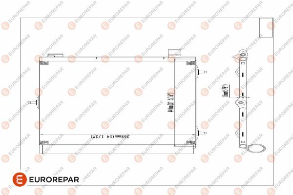 Конденсатор, система кондиціонування повітря, Eurorepar E163362