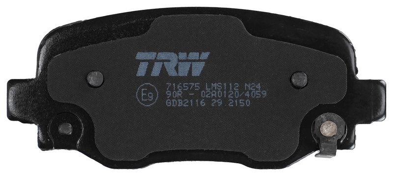 TRW GDB2116 Комплект гальмівних накладок, дискове гальмо