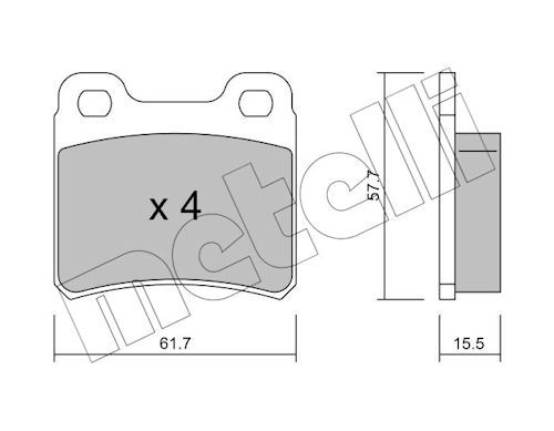 Plaquettes+de+frein+à+disque METELLI 22-0141-0