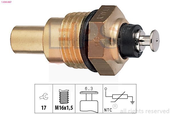 Sensor, temperatura del refrigerante