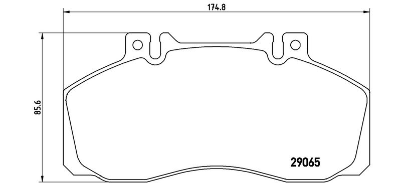 BREMBO PA6008 Brake Pad Set, disc brake