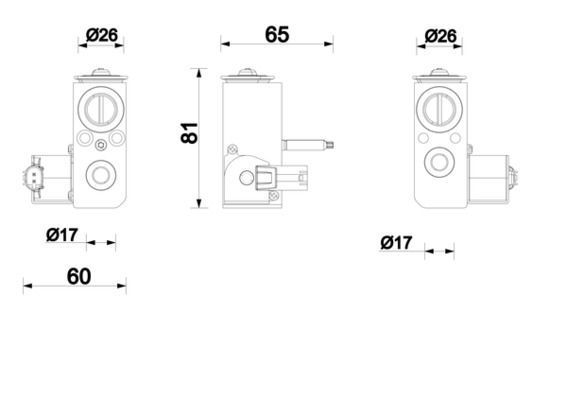 MAHLE AVE231000P - Expansion Valve, air conditioning