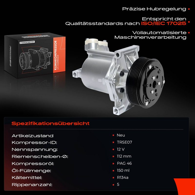 Frankberg 5481FB0051136 Compressor, air conditioning