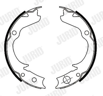 Juego de zapatas de frenos, freno de estacionamiento