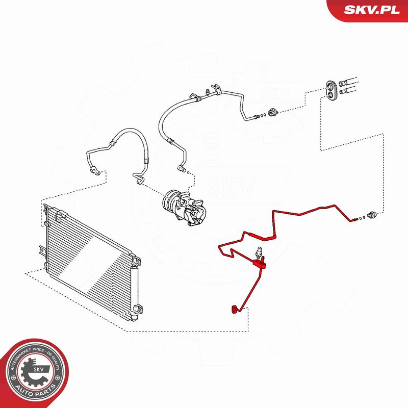 ESEN SKV 54SKV710 High-pressure Line, air conditioning