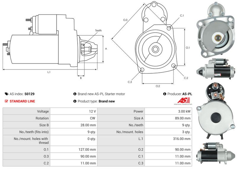 AS-PL S0129 Starter