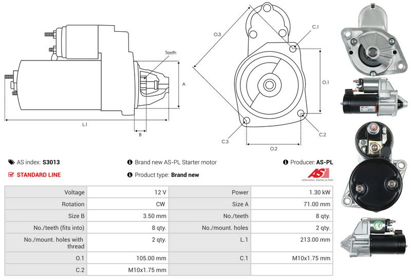 AS-PL S3013 Starter