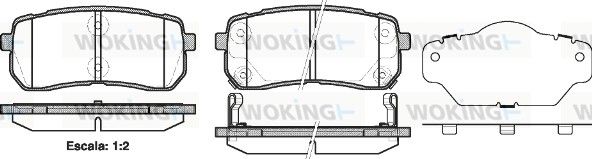 Колодки тормозные, задние, HAVAL H8 (11/13-)