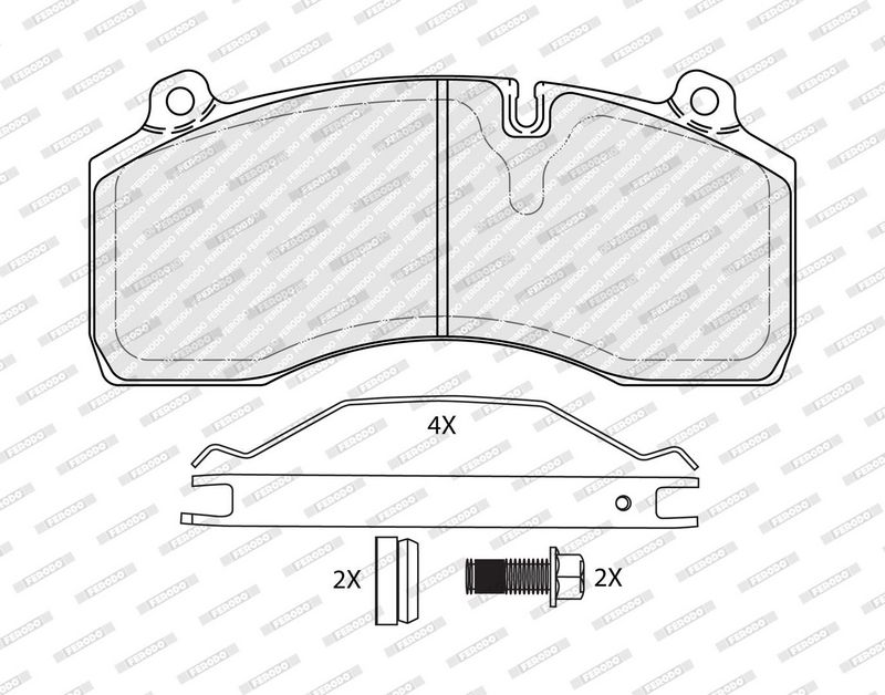 FERODO Plaquettes de frein à disque FCV1815B