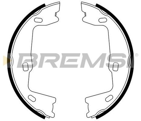 Комплект гальмівних колодок, стоянкове гальмо, Bremsi GF0349