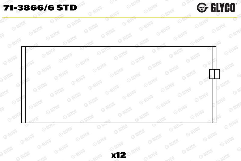 Coussinet+bielle GLYCO 71-3866/6 STD