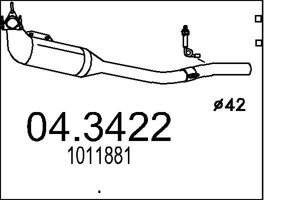 MTS katalizátor 04.3422