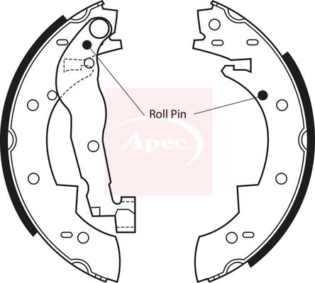 APEC Brake Shoe Set SHU370