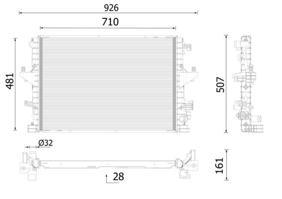 MAHLE Radiateur CR 2746 000P