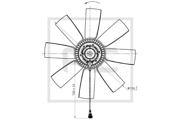 PE Automotive ventilátor, motorhűtés 140.192-00A